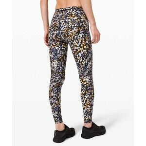 Lululemon Women Fast Free HR Tight 25” Nulux LW5BXSS MGEM Floral Print Size 2